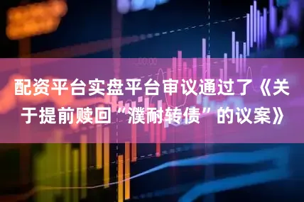 配资平台实盘平台审议通过了《关于提前赎回“濮耐转债”的议案》